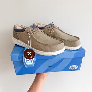 HEYDUDE Men's Doeskin Paul Washed Nylon Casual Slip-On Shoe Tan M11